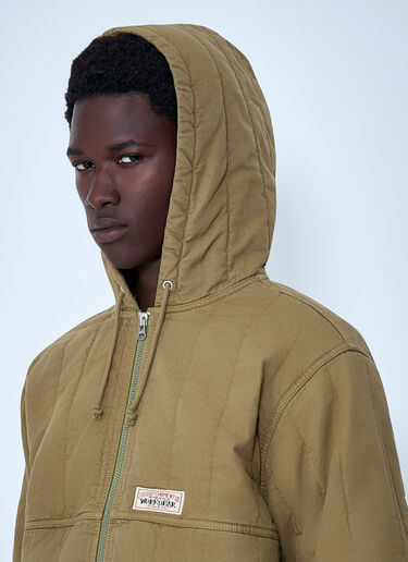 Stüssy Hooded Quilted Jacket Olive sts0164002