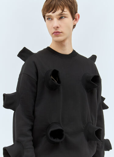 LN-CC® - Walter Van Beirendonck: Boom Sweatshirt - Black Walter Van Beirendonck Boom Sweatshirt Black wlt0158011