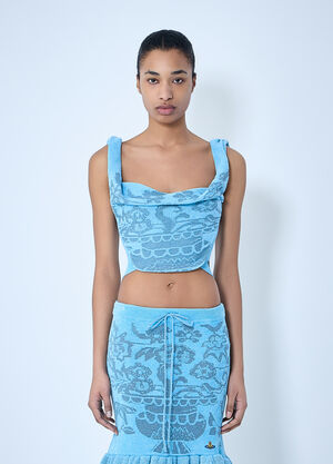 LN-CC® - Vivienne Westwood: Julia Bodice Top - Blue Vivienne Westwood Julia Bodice Top Blue vvw0264013