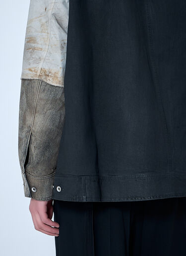 Rick Owens DRKSHDW Denim Patchwork Jacket Beige drk0164001