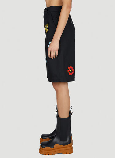 1 Moncler JW Anderson 花卉百慕大短裤 黑色 mjw0352005
