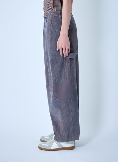 Story mfg. Lush Corduroy Cotton Carpenter Trousers Purple str0163005