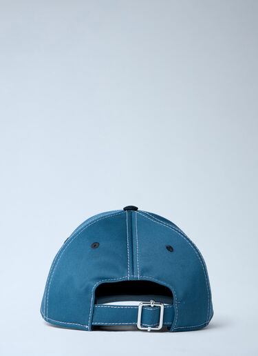 LN-CC® - Marni: Logo Motif Baseball Cap - Blue Marni Logo Motif Baseball Cap Blue mni0163002