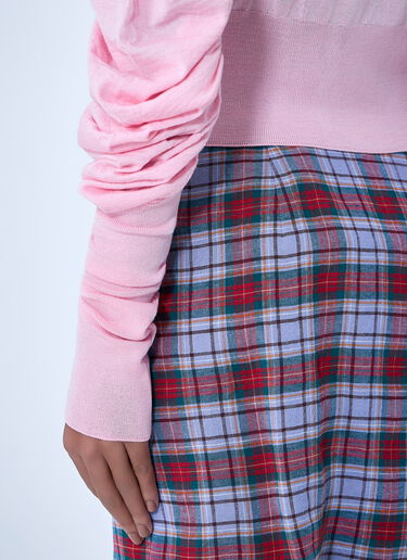 LN-CC® - Vivienne Westwood: Ruched Sleeve Cardigan - Pink Vivienne Westwood Ruched Sleeve Cardigan Pink vvw0263014