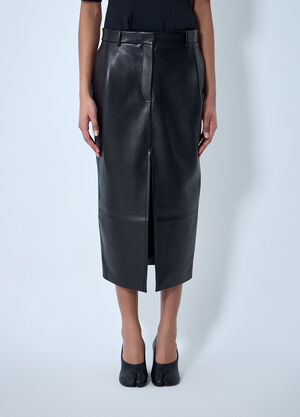 Khaite Anden Midi Skirt Black kha0264001