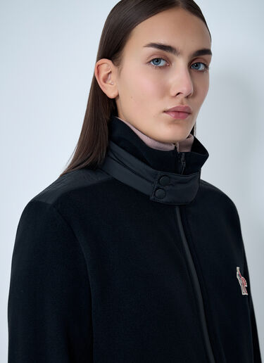 LN-CC® - Moncler Grenoble: Logo Patch Zip-Up Jacket - Black Moncler Grenoble Logo Patch Zip-Up Jacket Black mog0362001