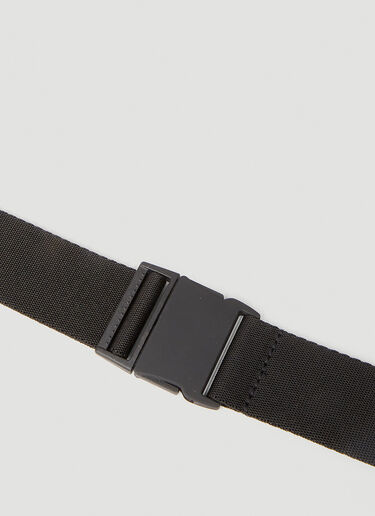 LN-CC® - adidas by Stella McCartney: Logo Charm Belt Bag - Black adidas by Stella McCartney Logo Charm Belt Bag Black asm0246004