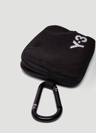 LN-CC® - Y-3: Logo Print Pouch - Black Y-3 Logo Print Pouch Black yyy0340006