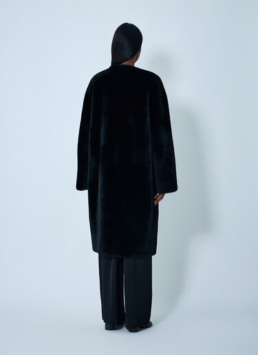 LN-CC® - TOTEME: Shearling Coat - Black TOTEME Shearling Coat Black tot0262031