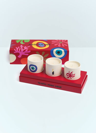 LN-CC® - Assouline: Mini Candles Travel Set From Home - Red Assouline Mini Candles Travel Set From Home Red wps0691691