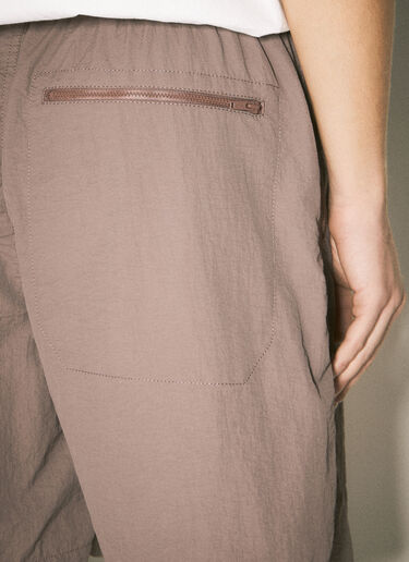 LN-CC® - Undercover: Crease-Effect Shorts - Brown Undercover Crease-Effect Shorts Brown und0156003