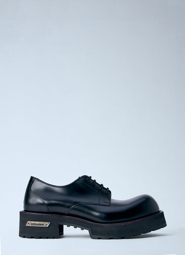LN-CC® - Balenciaga: Venom Derby Shoes - Black Balenciaga Venom Derby Shoes Black bal0163015