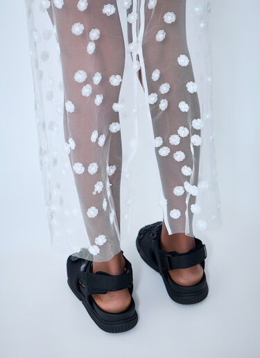 Cecilie Bahnsen Sheer Floral Overlay Skirt White cec0262024
