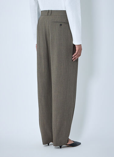 LN-CC® - The Row: Gianni Wool Straight Pants - Grey The Row Gianni Wool Straight Pants Grey row0264057