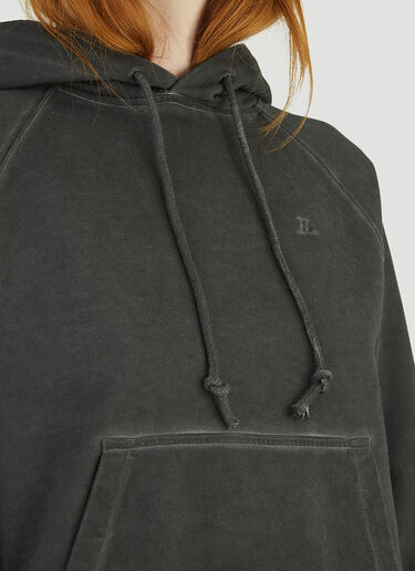 LN-CC® - Helmut Lang: Classic Hooded Sweatshirt - Grey Helmut Lang Classic Hooded Sweatshirt Grey hlm0244011