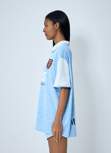 Nike x Martine Rose Logo Motif Polo Shirt Blue nik0362105