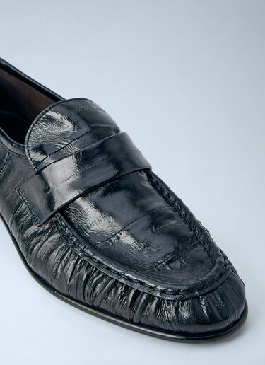 LN-CC® - The Row: Soft Loafers - Black The Row Soft Loafers Black row0264099