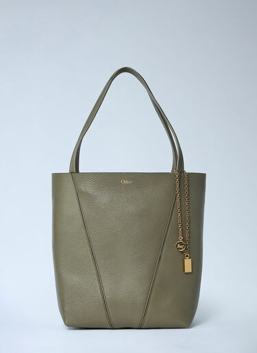 Chloé Spin Tote Bag Green chl0263095