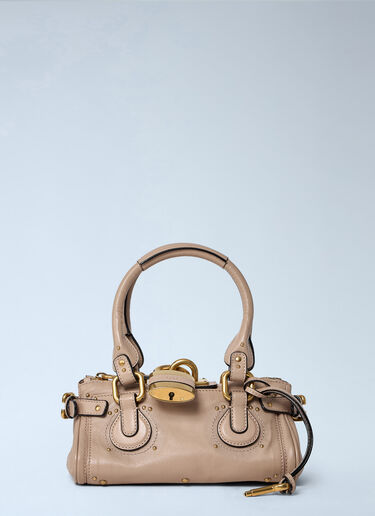 Chloé Small Paddington Chain Shoulder Bag Pink chl0263080