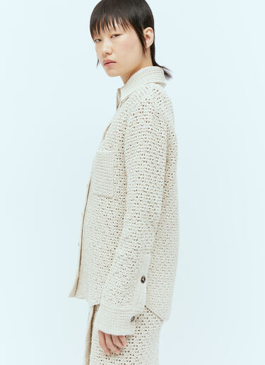 LN-CC® - Bottega Veneta: Textured Knit Shirt - Beige Bottega Veneta Textured Knit Shirt Beige bov0256030