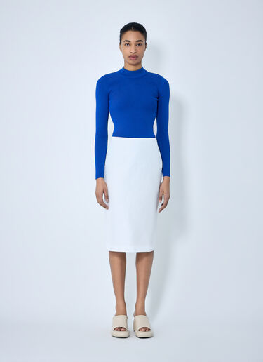 Jil Sander Mockneck Sweater Blue jil0264034