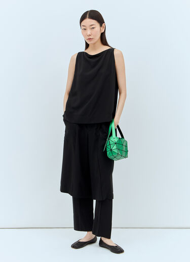 LN-CC® - Issey Miyake: Two As One Top - Black Issey Miyake Two As One Top Black ism0257008