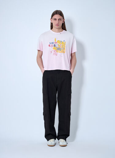 LN-CC® - Paly: Logo Embellished T-Shirt - Pink Paly Logo Embellished T-Shirt Pink pal0160007