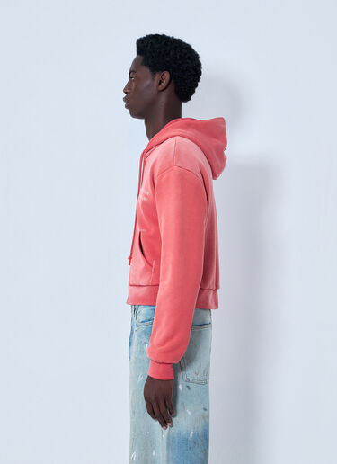 LN-CC® - Acne Studios: Zip-Up Hoodie - Red Acne Studios Zip-Up Hoodie Red acn0364036