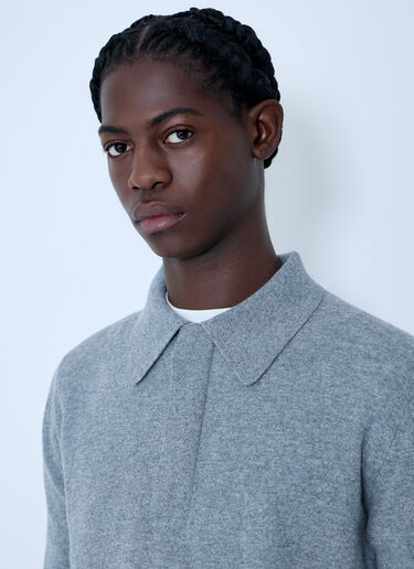 LN-CC® - Jil Sander: Wool Sweater - Grey Jil Sander Wool Sweater Grey jil0163010