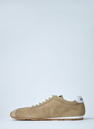 LN-CC® - Miu Miu: Plume Sneakers - Beige Miu Miu Plume Sneakers Beige miu0261019