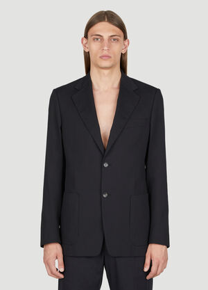 LN-CC® - Lanvin: Patch Pockets Blazer - Black Lanvin Patch Pockets Blazer Black lnv0153002
