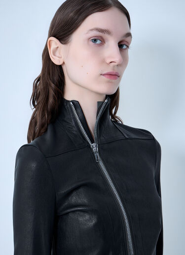 LN-CC® - Rick Owens: Gary Leather Jacket - Black Rick Owens Gary Leather Jacket Black ric0263042