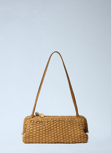 Jacquemus 大型サロンクラッチバッグ キャメル jac0264046
