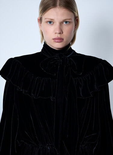 LN-CC® - Balenciaga: Lace-Up Dress - Black Balenciaga Lace-Up Dress Black bal0260014