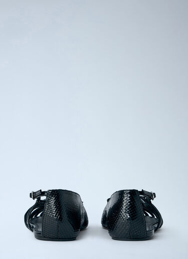 Abra Double Shoe Flats Black abr0264008