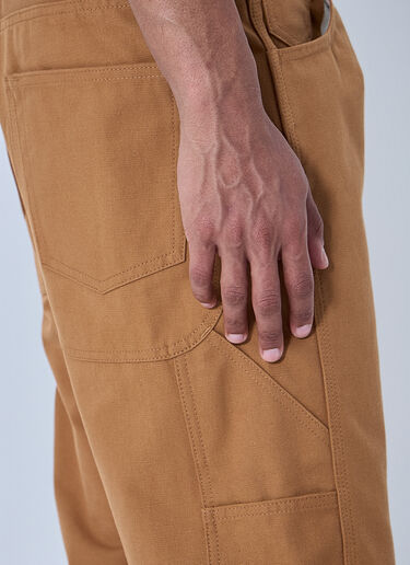 LN-CC® - Junya Watanabe: Straight-Leg Tailored Trousers - Brown Junya Watanabe Straight-Leg Tailored Trousers Brown jwn0164002