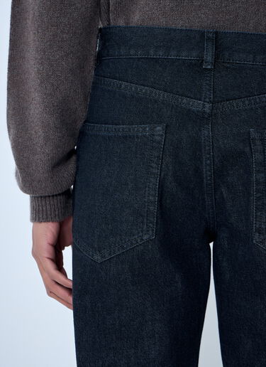 LN-CC® - The Row: Straight-Leg Denim Jeans - Black The Row Straight-Leg Denim Jeans Black row0163004