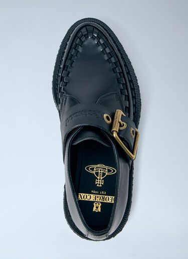 LN-CC® - Vivienne Westwood: Buckle Detail Leather Loafers - Black Vivienne Westwood Buckle Detail Leather Loafers Black vvw0264069