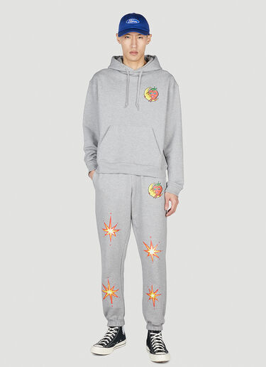 Sky High Farm Workwear プリント フードスウェットシャツ グレー skh0352012