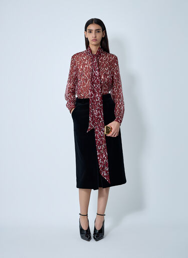 LN-CC® - Saint Laurent: Tailored Cropped Cotton Pants - Black Saint Laurent Tailored Cropped Cotton Pants Black sla0261008