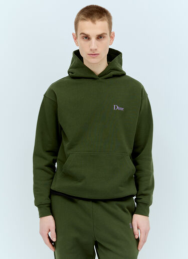 LN-CC® - Dime: Classic Small Logo Hooded Sweatshirt - Green Dime Classic Small Logo Hooded Sweatshirt Green dmt0154005