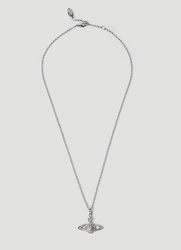 LN-CC® - Vivienne Westwood: Mini Bas Relief Necklace - Silver Vivienne Westwood Mini Bas Relief Necklace Silver vvw0254034