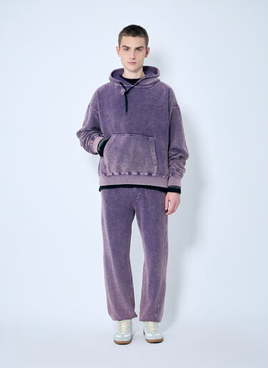NÒMARYTHM TEXTILE 手染扭纹连帽运动衫 紫色 nma0158012
