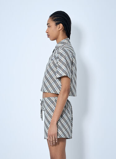 LN-CC® - Burberry: 短款格纹衬衫 - 米色 Burberry 短款格纹衬衫 米色 bur0259008