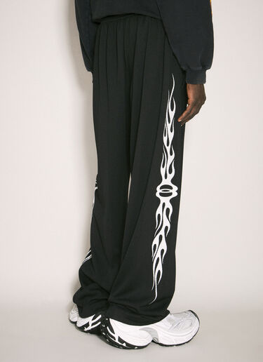 LN-CC® - Balenciaga: Burning Unity Baggy Trackpants - Black Balenciaga Burning Unity Baggy Trackpants Black bal0157002