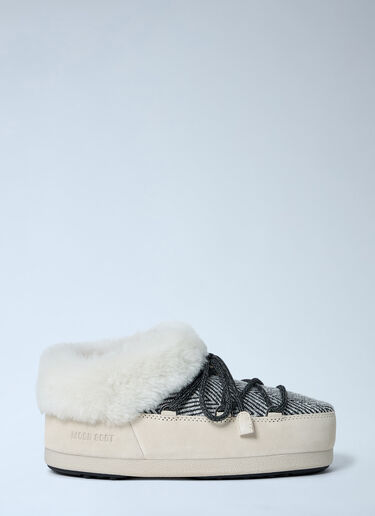 LN-CC® - Moon Boot x GUEST IN RESIDENCE: EVX Chalet Mules - White Moon Boot x GUEST IN RESIDENCE EVX Chalet Mules White mbg0364004