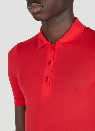 Raf Simons Stocking Polo Top Red raf0152002