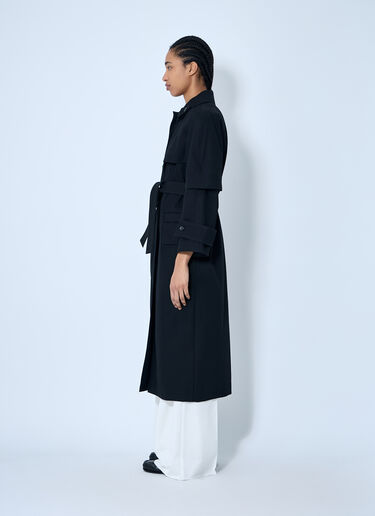 LN-CC® - Max Mara: Heavy-Duty Trench Coat - Black Max Mara Heavy-Duty Trench Coat Black max0260034