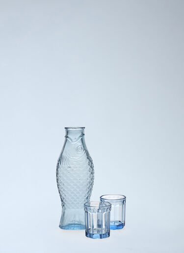 Serax Fish Carafe And Glasses Set Blue wps0692480