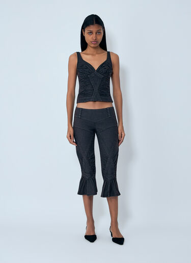 LN-CC® - Miss Sixty x KNWLS: Cropped Flared Jeans - Black Miss Sixty x KNWLS Cropped Flared Jeans Black msk0263011